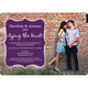 Purple Tying The Knot Engagement Invitations Image 4 of 5